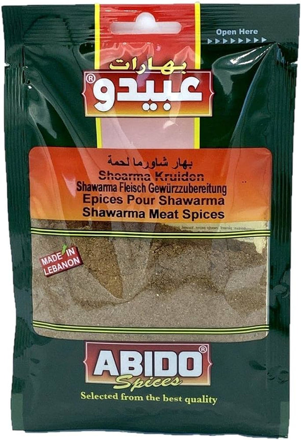 abido shawrma meat spices  50g بهار شاورما لحمة