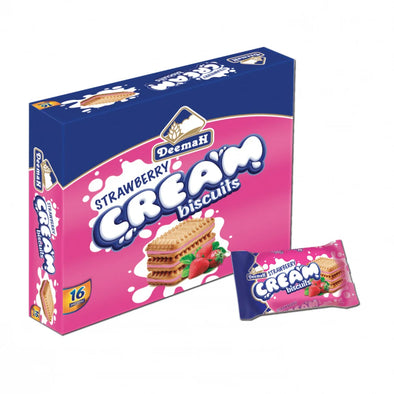 DEEMAH - STRAWBERRY CREAM BISCUITS