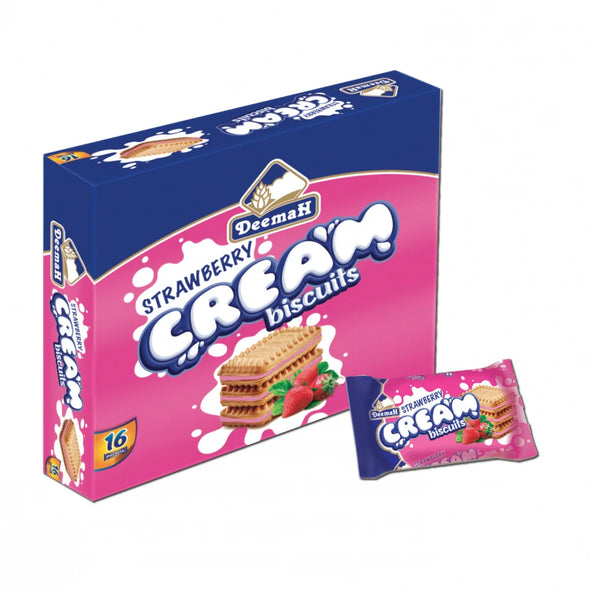 DEEMAH - STRAWBERRY CREAM BISCUITS