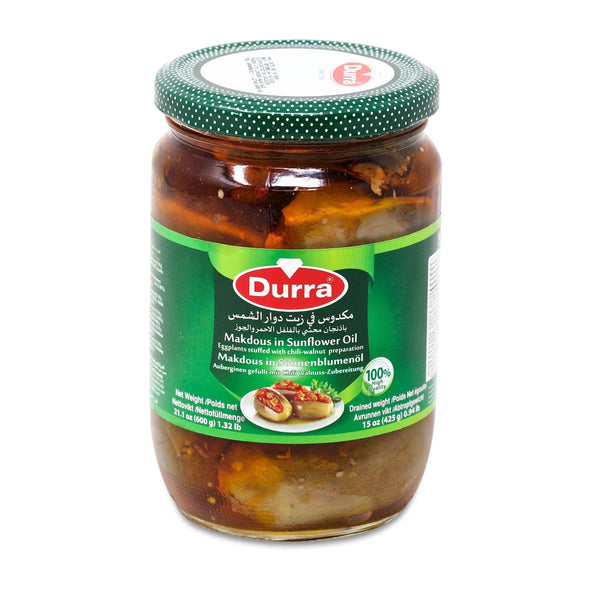 durra makdous in sunflower oil