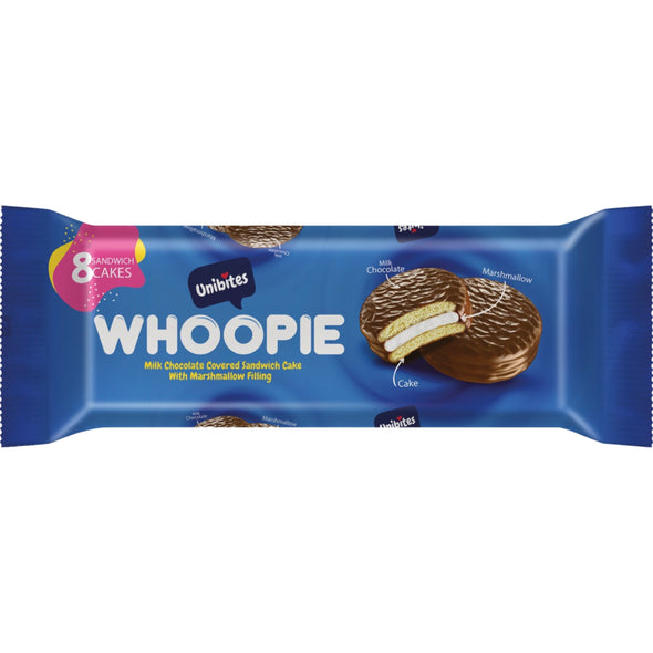 WHOOPIE - MILK CHOCOLATE COVERD SANDWICH CAKE WITH MARSHMELLOW FILLING